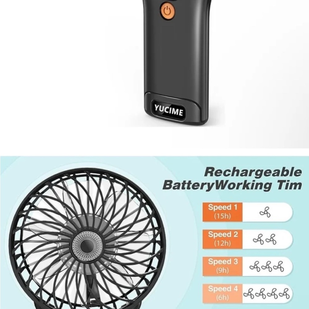 Yucime Rechargeable Handheld Fan
